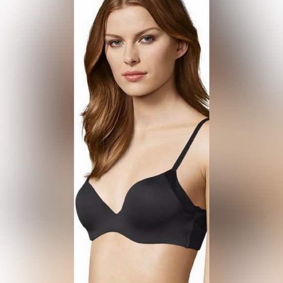 Side Smoothing Perfect Push-Up Underwire Bra 34C ~ Maidenform SE0009 Black - Picture 10 of 11